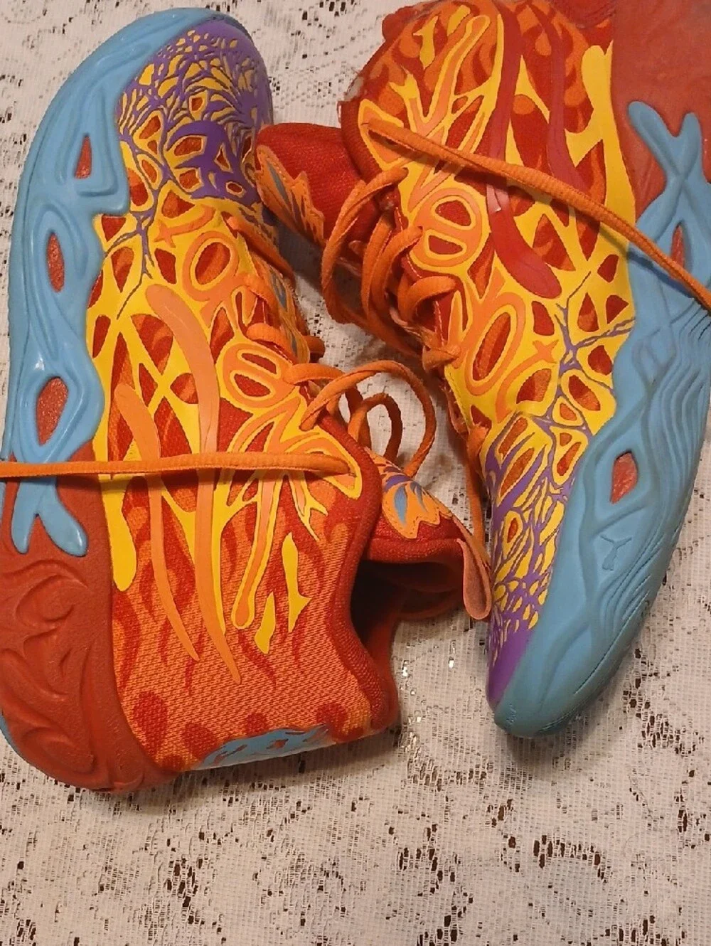 Puma MB.04 CAmelo Phoenix Basketball Shoes orange/blue/purple.(Not From Here)